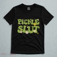 Pickle Slut Groovy Sarcastic Funny Saying Girl Loves Pickles T-Shirt thumb 5