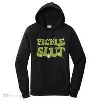 Pickle Slut Groovy Sarcastic Funny Saying Girl Loves Pickles Women's Hoodie thumb 0