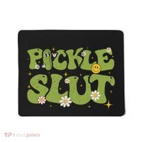 Pickle Slut Groovy Sarcastic Funny Saying Girl Loves Pickles Mousepad thumb 0