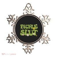 Pickle Slut Groovy Sarcastic Funny Saying Girl Loves Pickles Ornament thumb 0