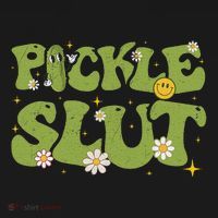 Pickle Slut Groovy Sarcastic Funny Saying Girl Loves Pickles Ornament thumb 1