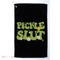 Pickle Slut Groovy Sarcastic Funny Saying Girl Loves Pickles Golf Towel thumb 0