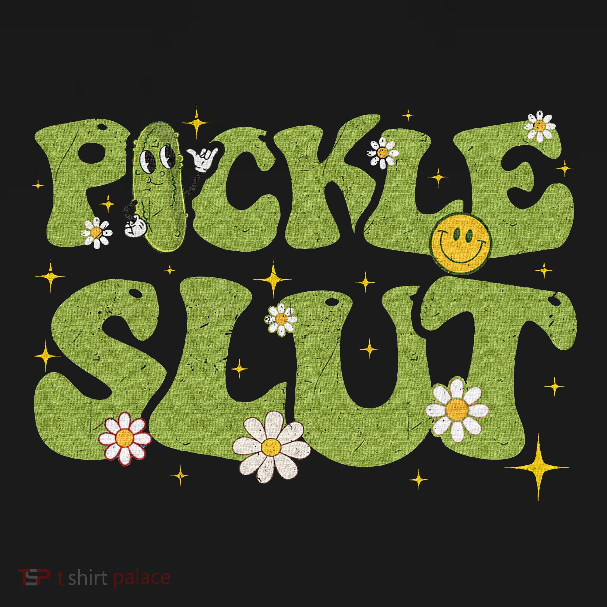 Pickle Slut Groovy Sarcastic Funny Saying Girl Loves Pickles Visor