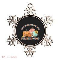 Pumpkin Stack Give Thanks To The Lord For He Is Good Autumn Funny Gift Ornament thumb 0