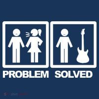 Problem Solved Guitar Long Sleeve Shirt thumb 2