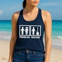 Problem Solved Guitar Women's Tank Top thumb 2