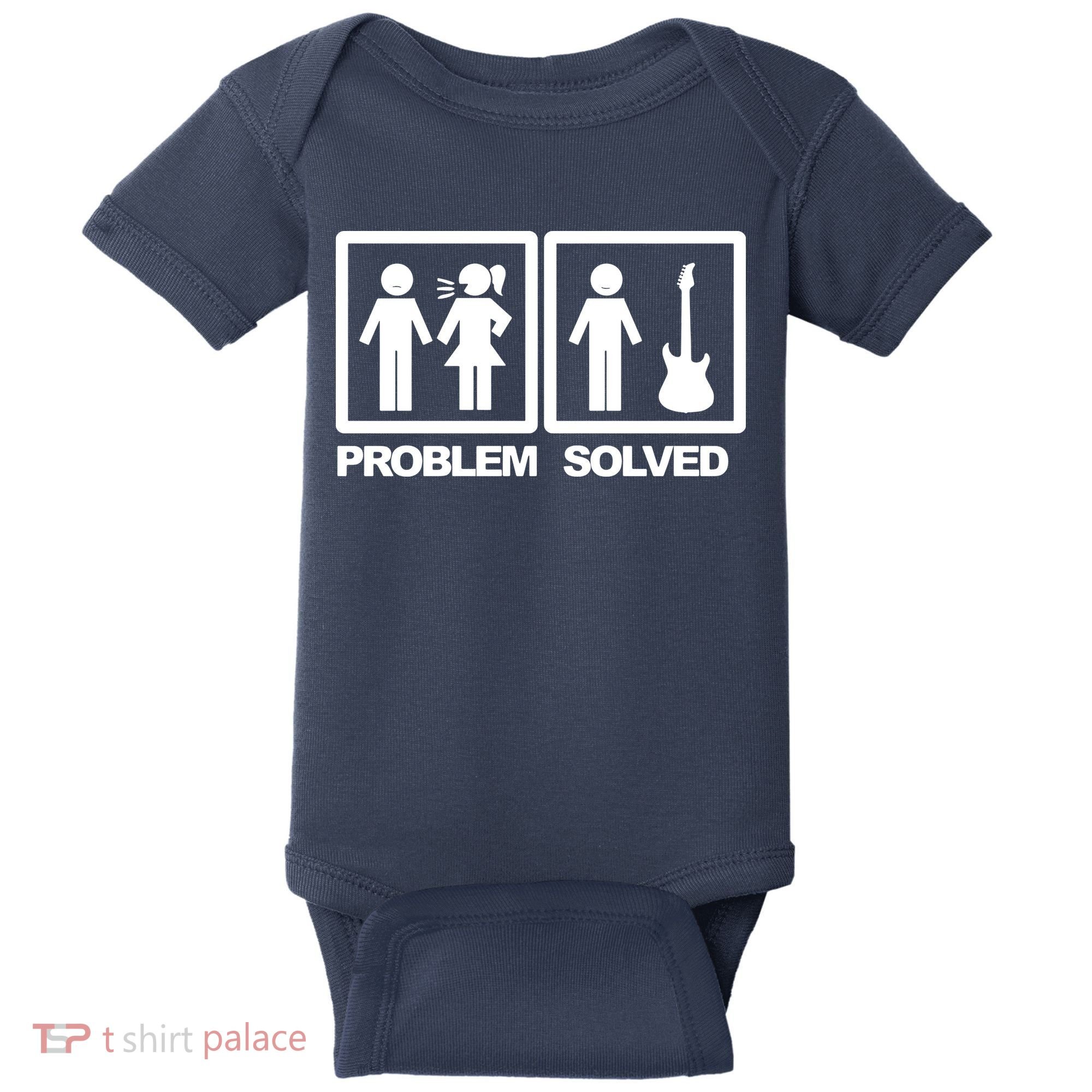 Problem Solved Guitar Baby Bodysuit