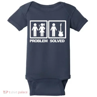 Problem Solved Guitar Baby Bodysuit