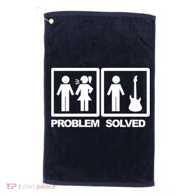 Problem Solved Guitar Golf Towel