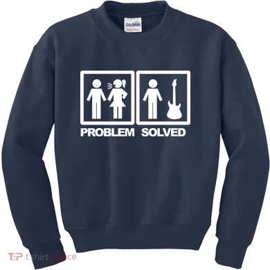 Problem Solved Guitar Kids Sweatshirt