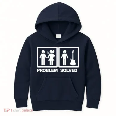 Problem Solved Guitar Kids Hoodie