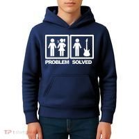 Problem Solved Guitar Kids Hoodie thumb 4