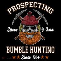 Prospecting Silver & Gold Bumble Hunting Since Baby Bodysuit thumb 2