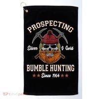 Prospecting Silver & Gold Bumble Hunting Since Golf Towel thumb 0