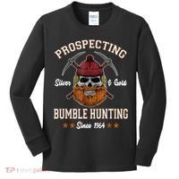 Prospecting Silver & Gold Bumble Hunting Since Kids Long Sleeve Shirt thumb 0