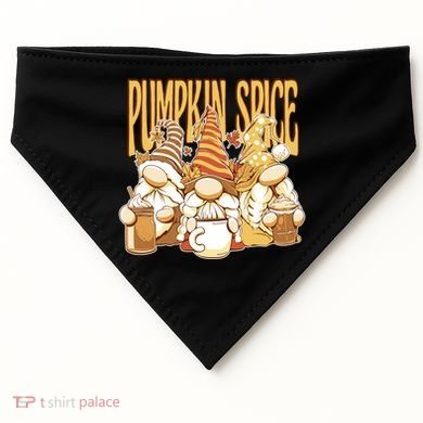 Pumpkin Spice Gnomes Autumn Lover USA-Made Doggie Bandana