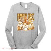 Pumpkin Spice Gnomes Autumn Lover Long Sleeve Shirt thumb 0