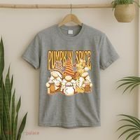 Pumpkin Spice Gnomes Autumn Lover T-Shirt thumb 2