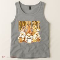 Pumpkin Spice Gnomes Autumn Lover Tank Top thumb 2