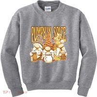 Pumpkin Spice Gnomes Autumn Lover Kids Sweatshirt thumb 0