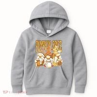 Pumpkin Spice Gnomes Autumn Lover Kids Hoodie thumb 0