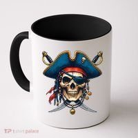 Pirate Skull Halloween Coffee Mug thumb 0