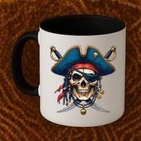 Pirate Skull Halloween Coffee Mug thumb 2
