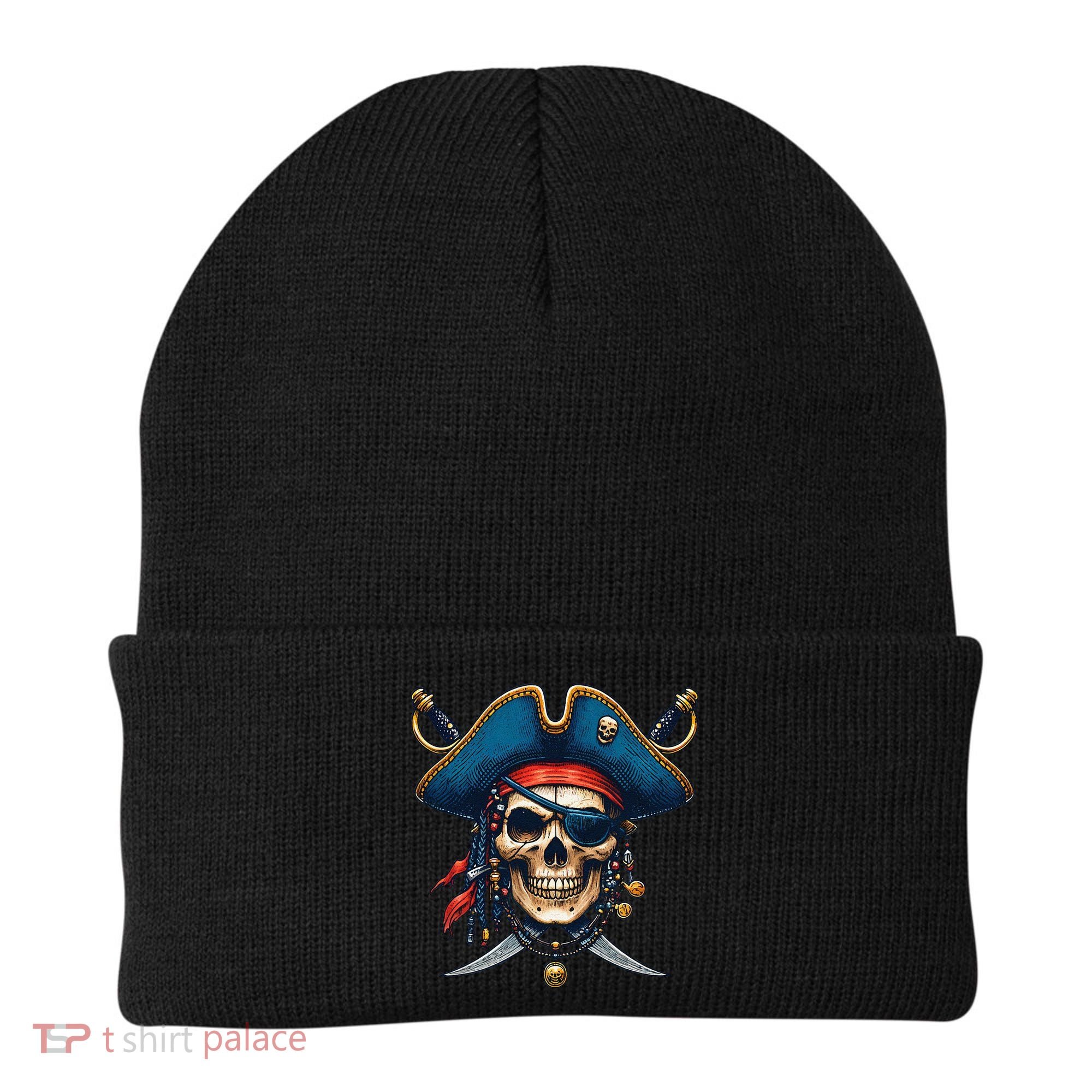 Pirate Skull Halloween Beanie