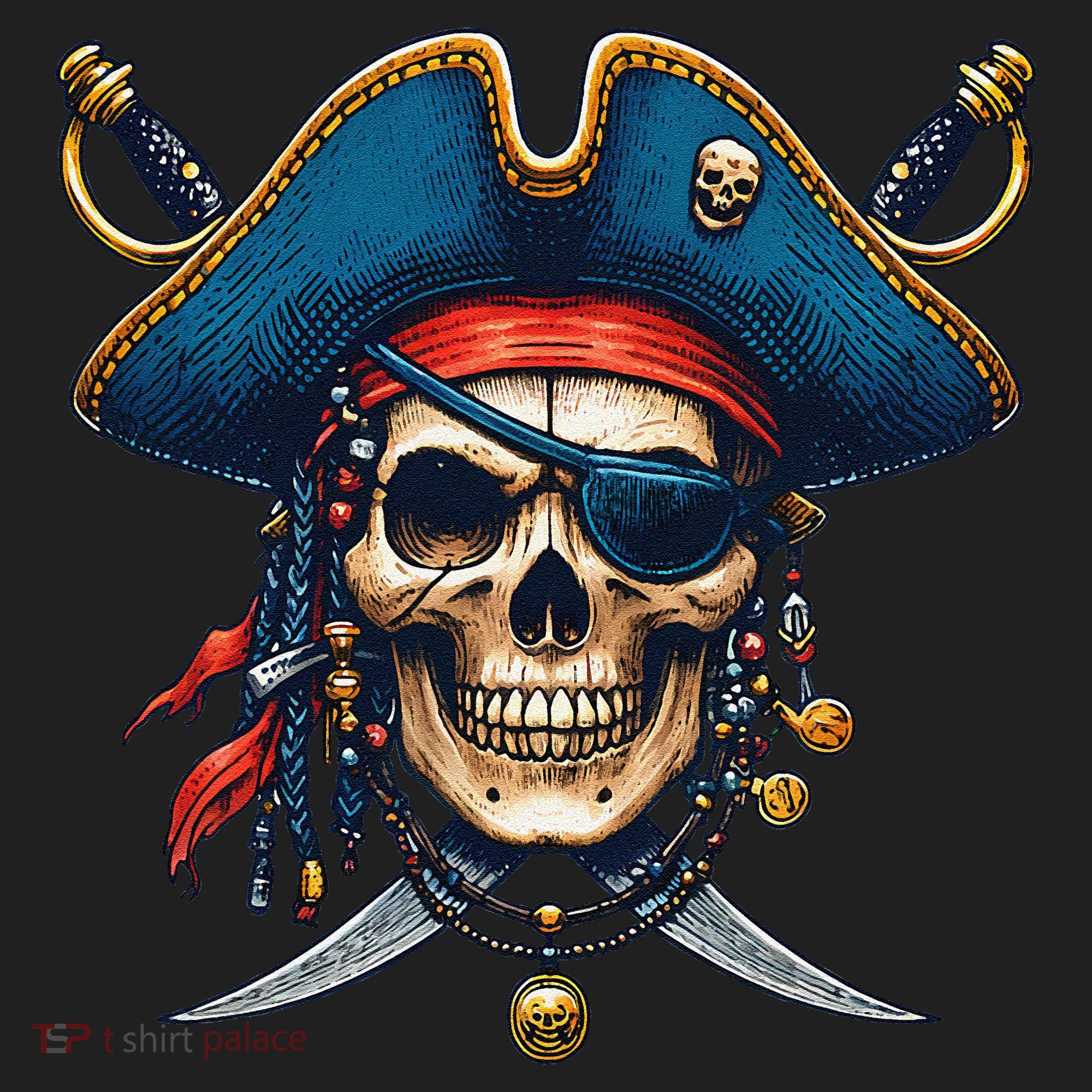 Pirate Skull Halloween Beanie