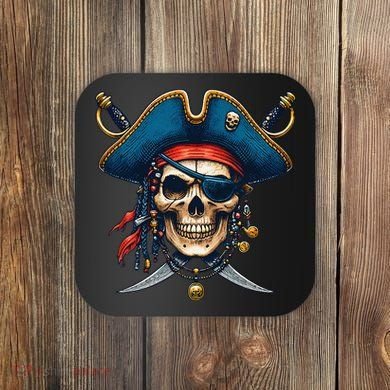 Pirate Skull Halloween Coaster