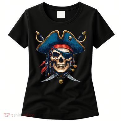 Pirate Skull Halloween Women's T-Shirt