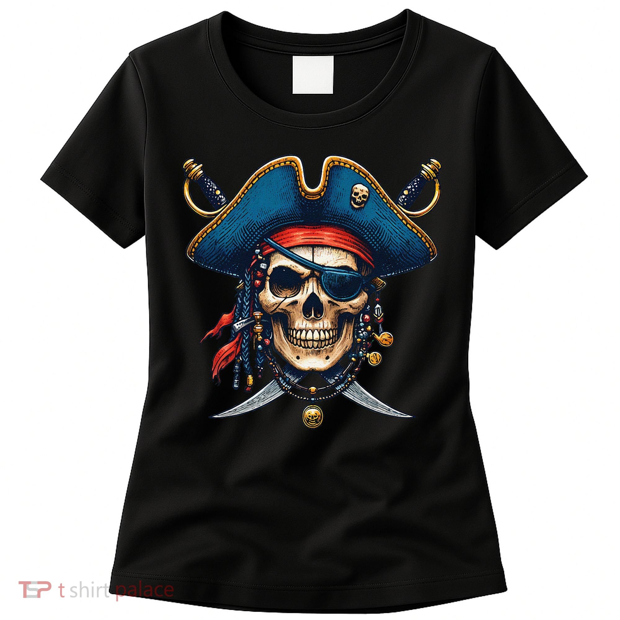 Pirate Skull Halloween Women's T-Shirt