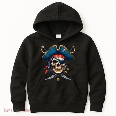 Pirate Skull Halloween Kids Hoodie