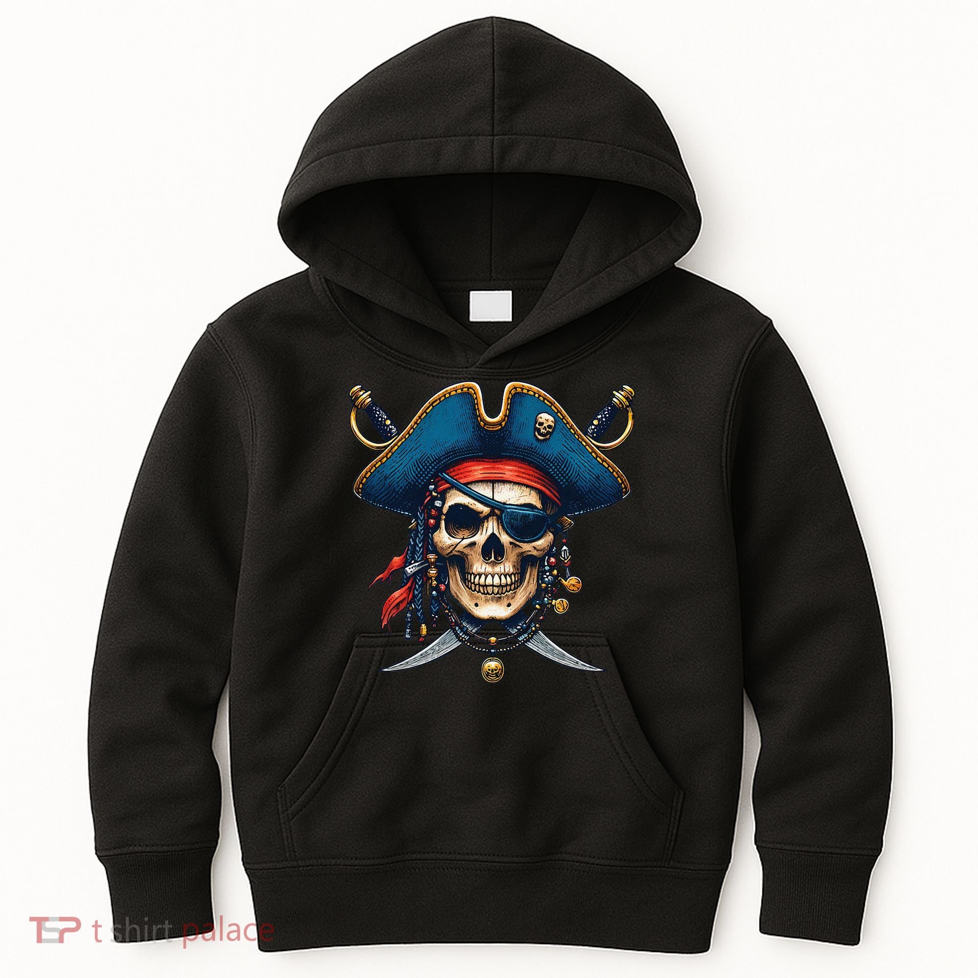 Pirate Skull Halloween Kids Hoodie