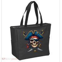 Pirate Skull Halloween Tote Bag thumb 2