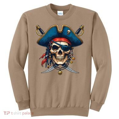 Pirate Skull Halloween Sweatshirt