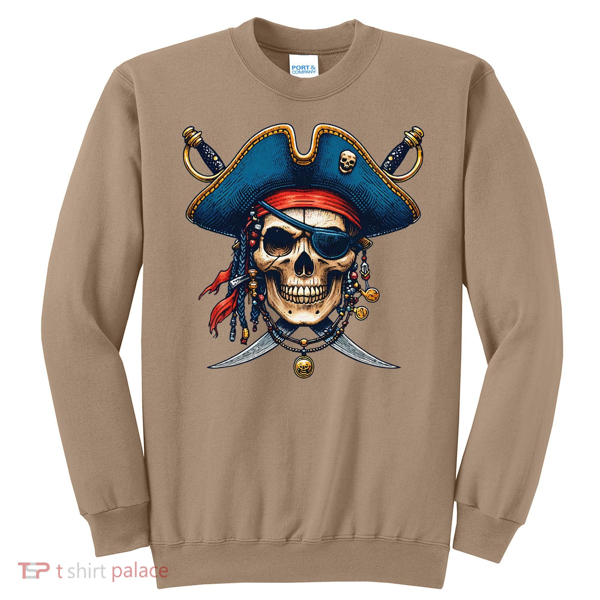 Pirate Skull Halloween Sweatshirt