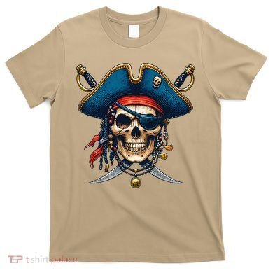Pirate Skull Halloween T-Shirt