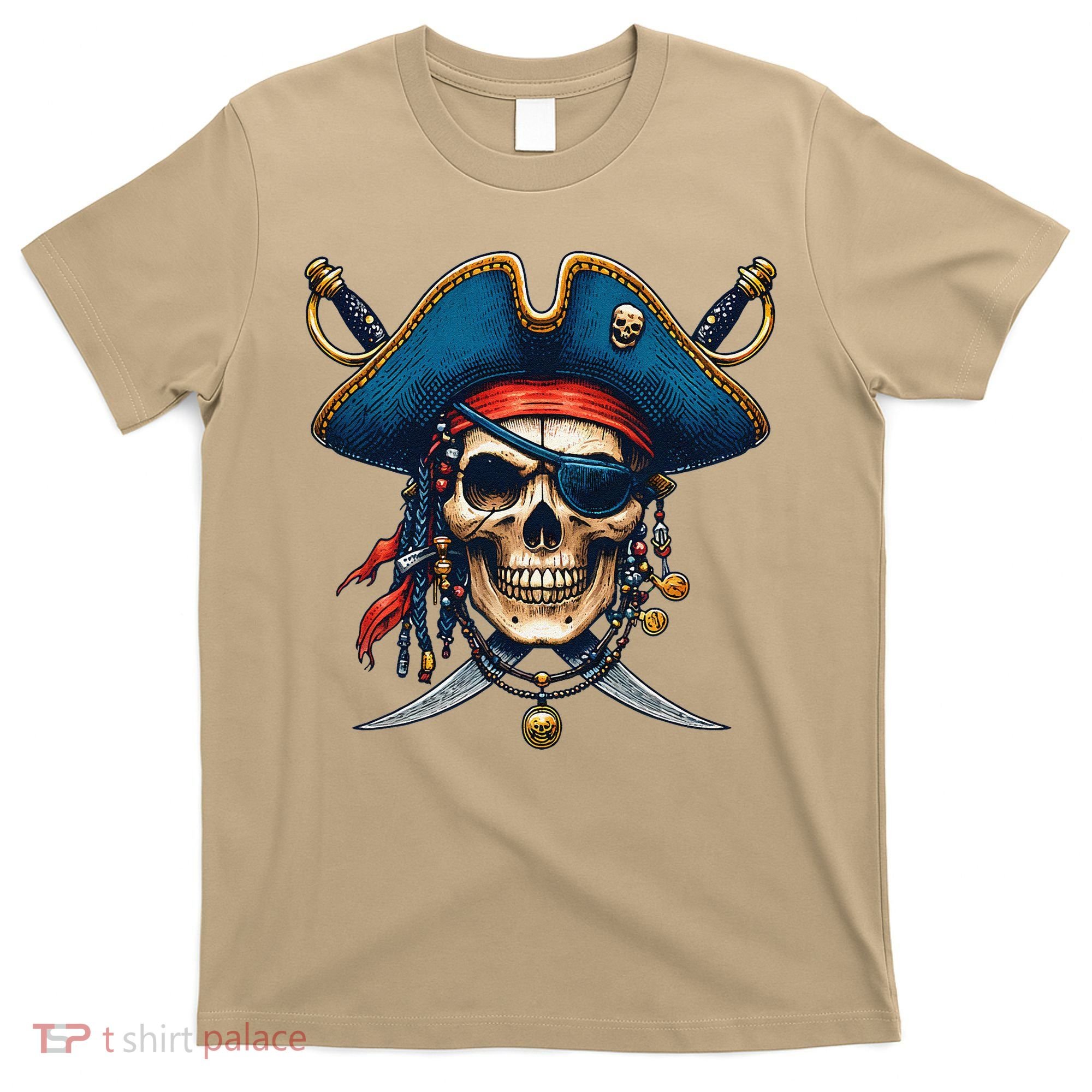 Pirate Skull Halloween T-Shirt