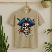 Pirate Skull Halloween T-Shirt thumb 2