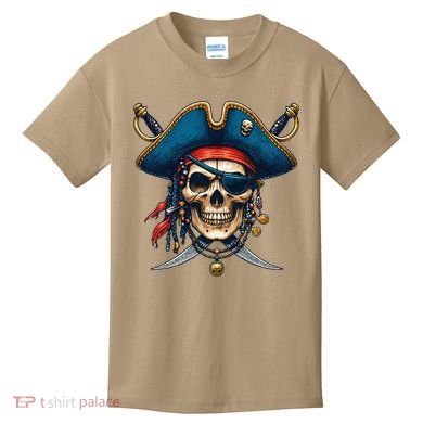 Pirate Skull Halloween Kids T-Shirt