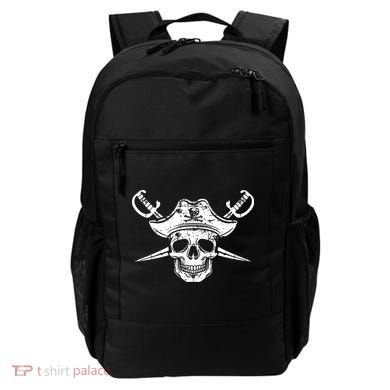 Pirate Skull Hat Swords Backpack
