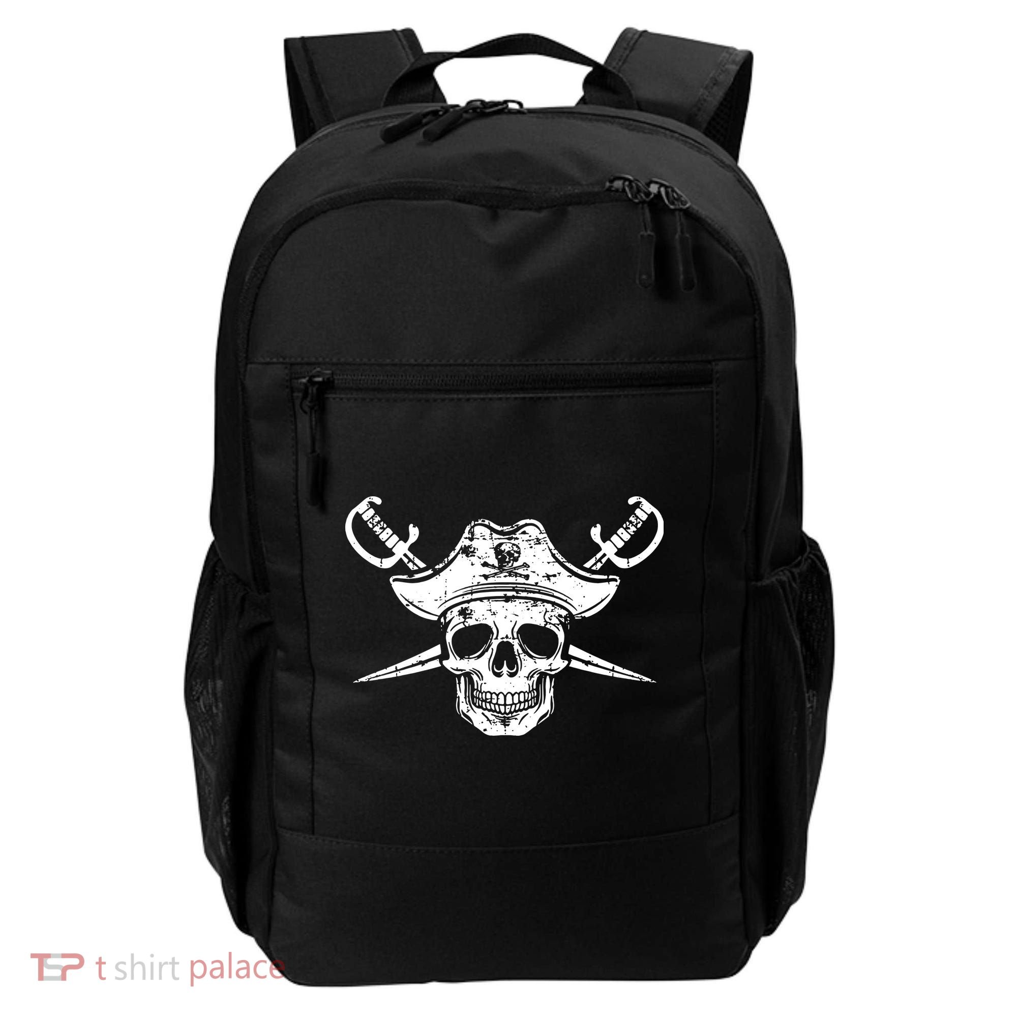 Pirate Skull Hat Swords Backpack