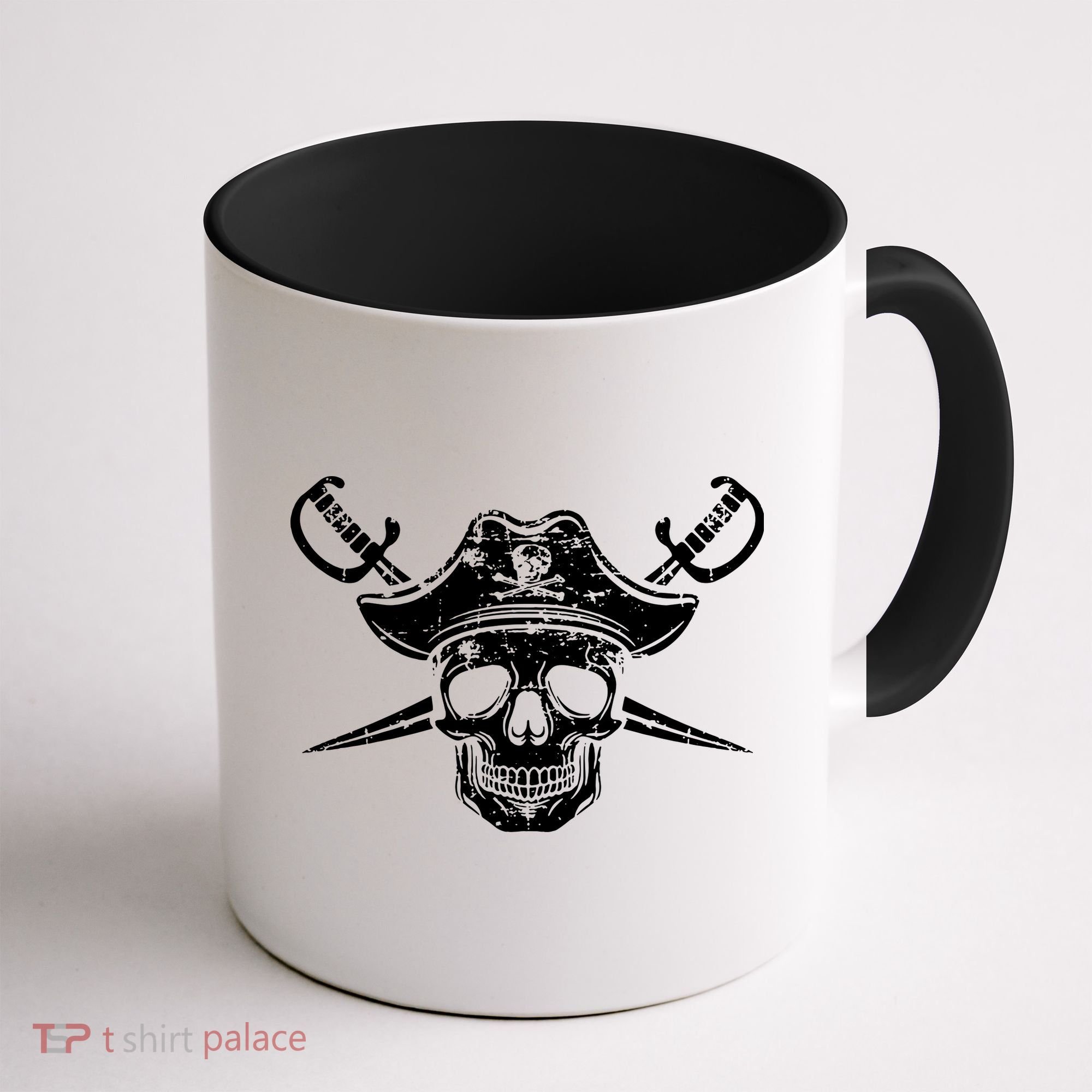 Pirate Skull Hat Swords Coffee Mug