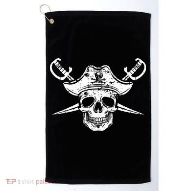 Pirate Skull Hat Swords Golf Towel
