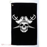 Pirate Skull Hat Swords Golf Towel thumb 0