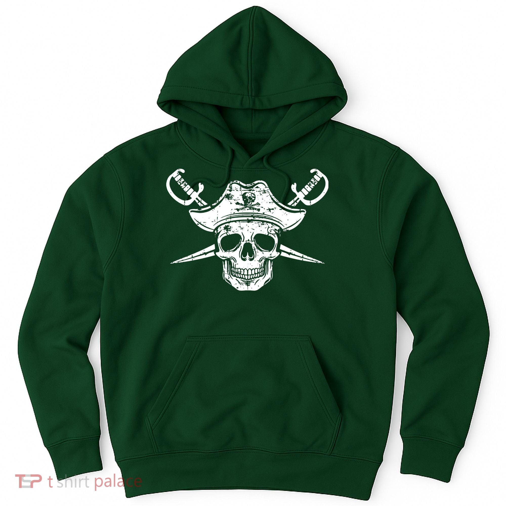 Pirate Skull Hat Swords Hoodie