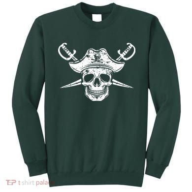 Pirate Skull Hat Swords Sweatshirt