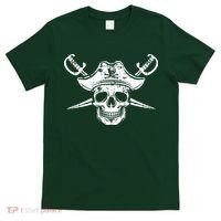 Pirate Skull Hat Swords T-Shirt thumb 0
