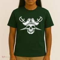 Pirate Skull Hat Swords T-Shirt thumb 4